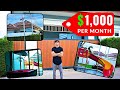 1000 per month  home tour  pool villa  this is what you get in thailand for 1000