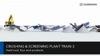 Video still for KLEEMANN Crushing & Screening Plant Train / Brecher- und Siebanlagenzug Animation 3