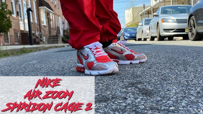Nike Air Zoom Spiridon Cage 2 Varsity Red CJ1288-600 - YouTube
