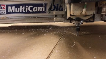 Cnc with Multicam Digital express, cutting acrylic with 48000 rpm