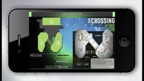 Building Directory with Wayfinding (Multi-building) Touch Screen Interactive Digital Signage Display