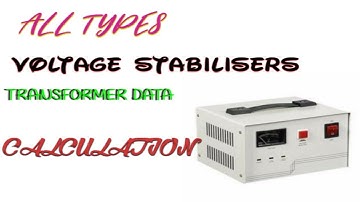 All Types Voltage Stabilizer  Transformer Winding Data Calculation [Urdu][Hindi]