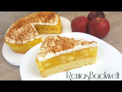 Video: Kuchen Mit Apfelmousse, Zimt Und Sahne