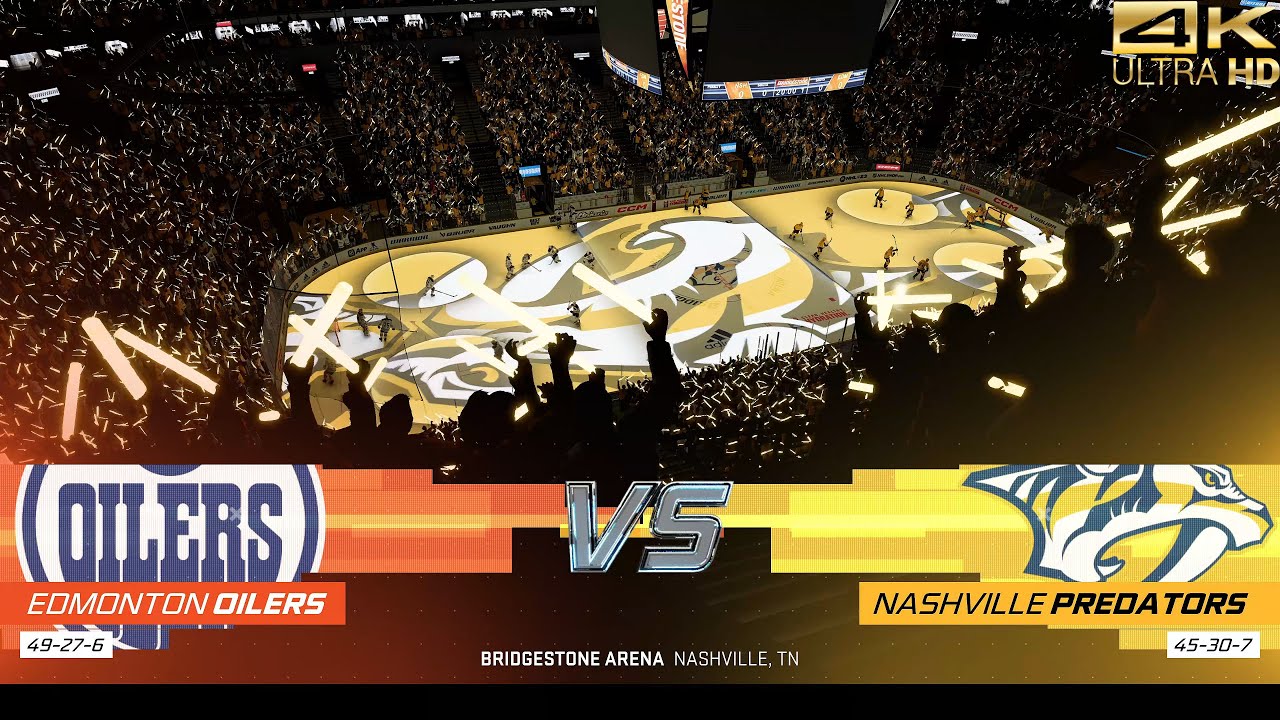 NHL 23 (PS5) Edmonton Oilers vs. Nashville Predators [4K ULTRA HD ...