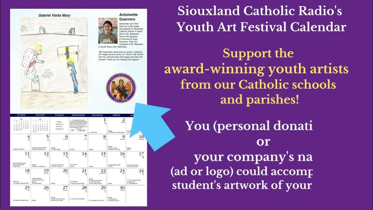 2024 Siouxland Catholic Radio Art Festival Calendar YouTube