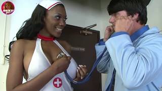 Ebony nurse Naomi