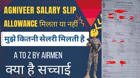 Agniveer salary slip  || Airforce me kitni salary milti ||  Airforce final cutoff || #airforce #army