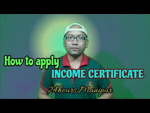 How to apply income certificate online in Manipuri, re-upload toujabani