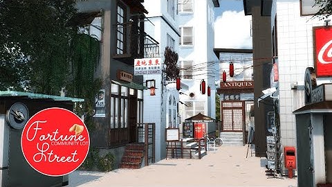 THE SIMS 4 : SPEEDBUILD | FURTUNE STREET | COMMUNITY LOT | DL+CC