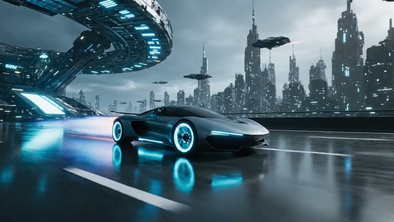 Blade Runner-Style Futuristic City 🌃 Ambient Sci-Fi Music for Focus & Sleep