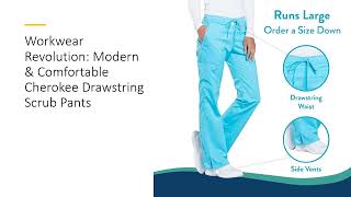 Workwear Revolution: Modern & Comfortable Cherokee Drawstring Scrub Pants