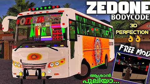 NEW ZEDONE BODYCODE MOD FOR BUSSID || BUS SIMULATOR INDONESIA || MOD FIRST LOOK AND REVIEW