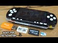 PSP Memory Stick, Micro SD Card Adapter Setup!