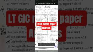LT Grade GIC Maths Paper Analysis 2026 | Expected Cut Off | Difficulty Level | UPPSC Maths Review