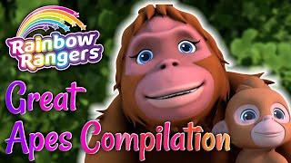 Great Apes Compilation 🦍🙈🦧 Rainbow Rangers 🌈