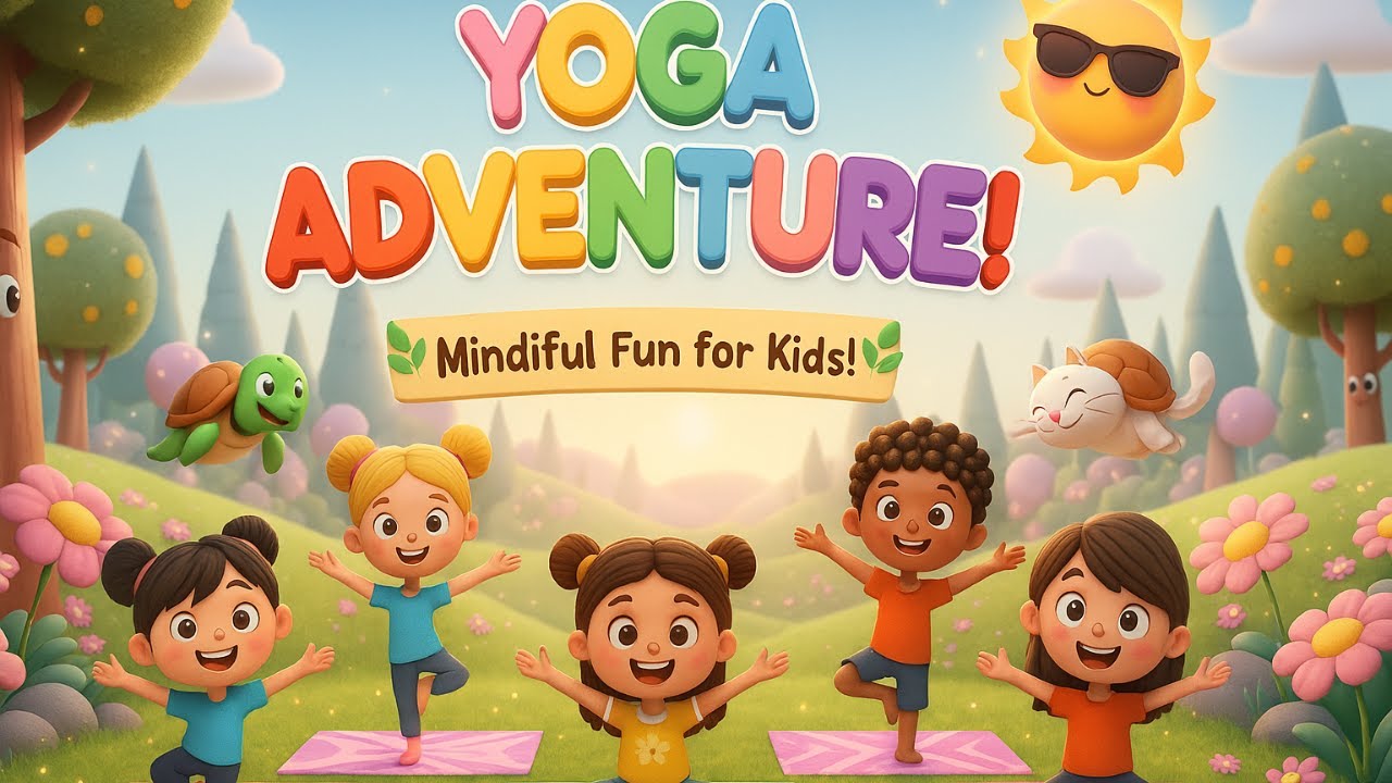 Kids Yoga Fun 🧘‍♀️🌈 Easy Yoga Poses & Exercise for Children - YouTube