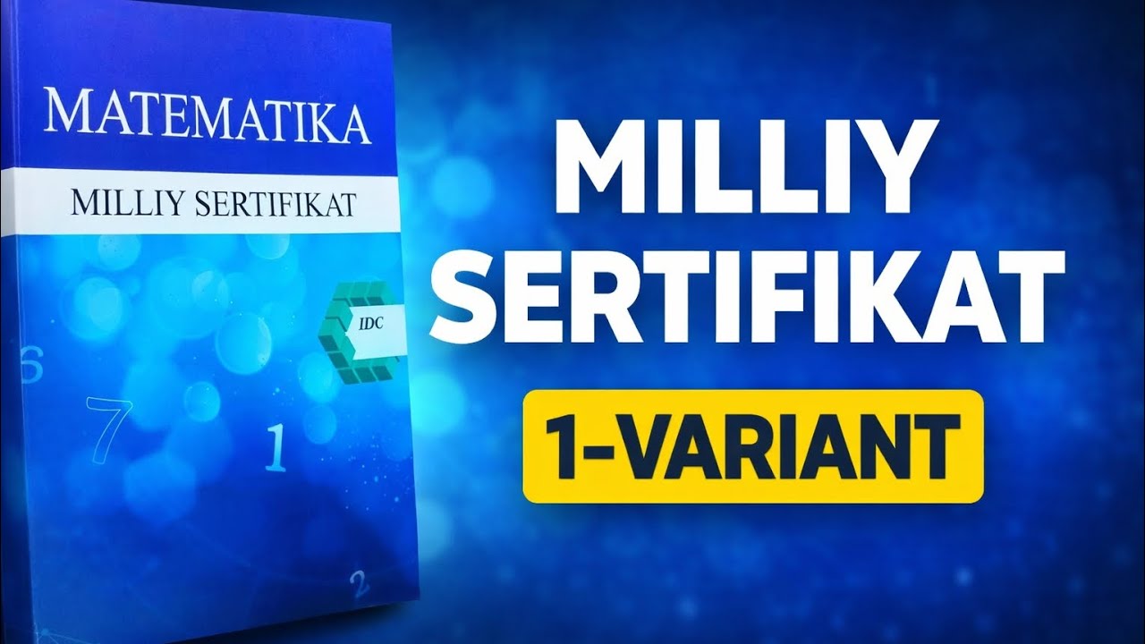 IDC Milliy sertifikat. 1-variant.