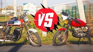 Old JAVA VS Tuning MINSK! Who will win? Motorcycle Racing🔥
