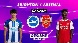 Résumé de Brighton / Arsenal - Premier League 2022-23 (18ème journée)