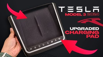 Tesla Model 3 2024 Highland Upgraded Charging Pad with Smart Buttons & Lights (Hansshow)