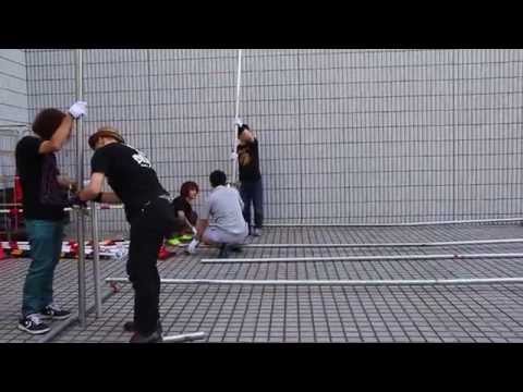 BiSなりの武道館 献花台設営風景