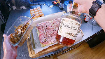 Cheesy Hennessy Sliders ! * mini henny pull apart buns! * cooking + mukbang