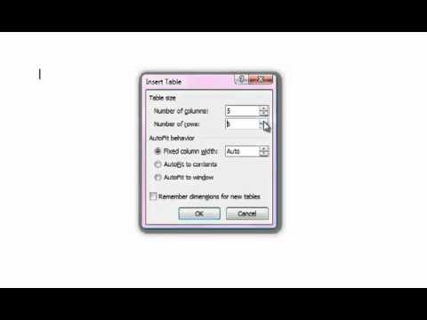 How To Insert And Edit Tables In Word 2007 You How To Insert And Edit Tables In Word 2007