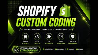 🚀 Custom Shopify Coding & Bug Fix Services #shopify