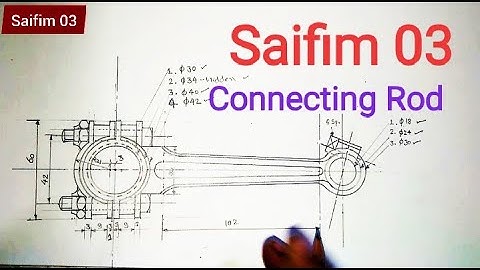 How to Draw Assembly of Connecting Rod, 3rd Semester, Mechanical Engg, #saifim03