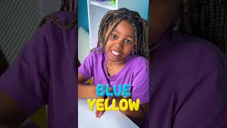 Kids Color Challenge: Make a Rainbow with 3 Colors! 🌈 #shorts