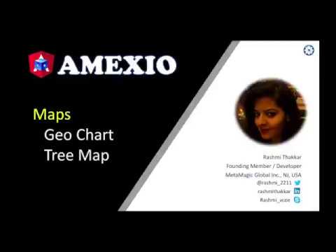 Amexio v5 Angular Geo Map, Tree Map