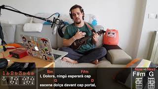 Ai Dolors Manel Ukulele Cover W Chords And Strumming Pattern Download Link Youtube