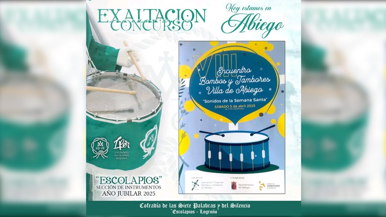 VIII Encuentro  Bombos y Tambores  Villa de Abiego  -  5 de Abril de 2025.