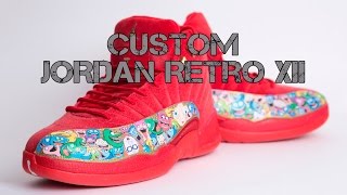 custom jordans 12