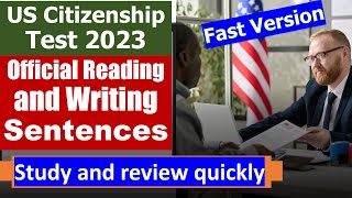 Master the USCIS English Test for US Citizenship in 2023 (Official Sentences)