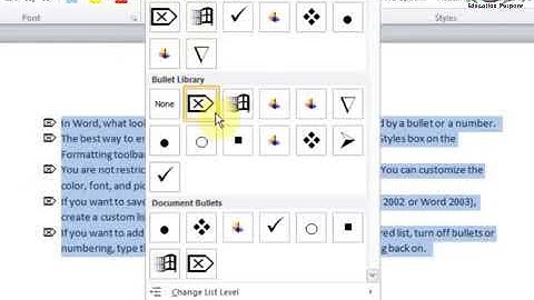 How to use Bullets and Numbers in Microsoft Word in Urdu/Hindi