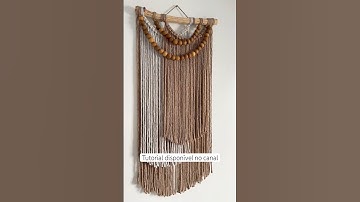 Tutorial painel Ísis em macramê 🤎✨ #macramefacil #macramemoderno #macrameiniciante