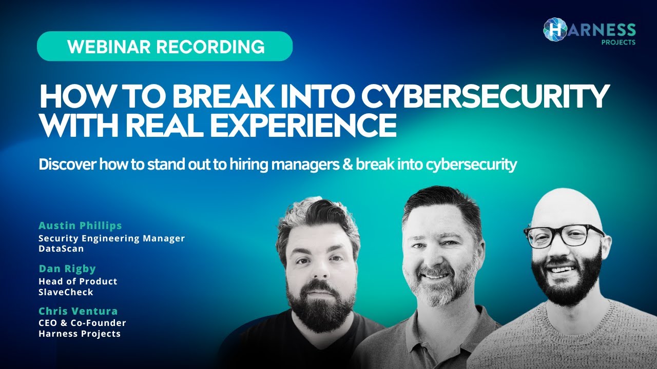 How to Break into Cybersecurity with Real Experience - YouTube