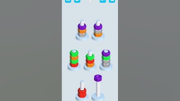 Nut Sort playthrough level 1-5