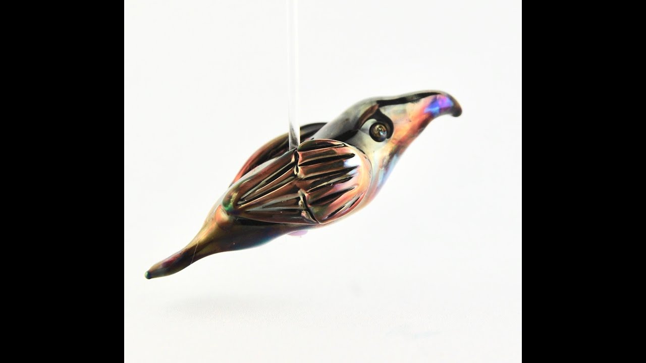 Tutorial: How to Make a Lampwork Raven Bird Using Double Helix Iris Glass with Marcy Lamberson
