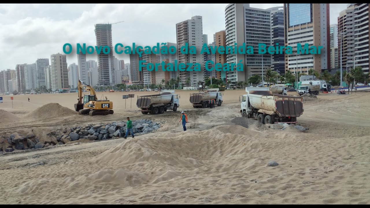 Atualização do Novo Calçadão da Avenida Beira Mar Fortaleza Ceará 01/02/21