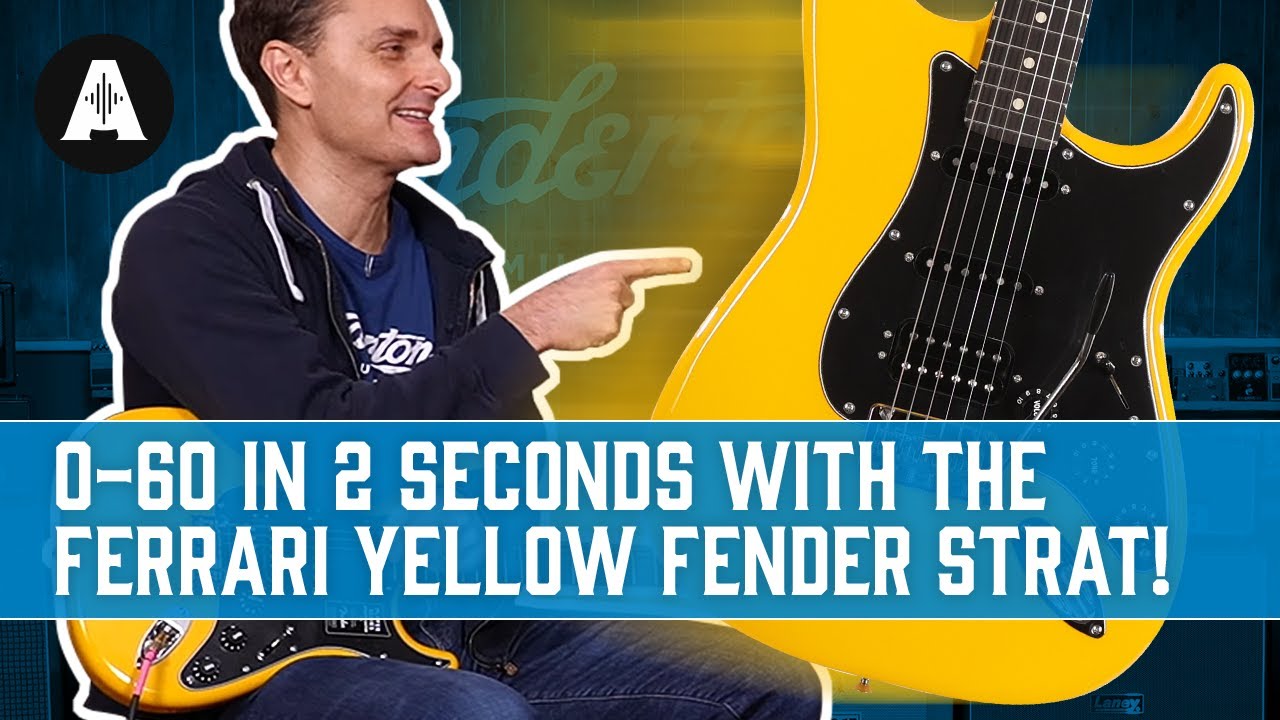 Reacting to the NEW Limited Edition Ferrari Yellow Fender Player  Stratocaster! - YouTube