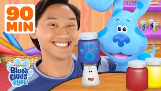 90 MINUTES of Arts & Crafts w/ Blue & Josh! 🎨 *Costumes Finger Painting* | Blue's Clues & You!