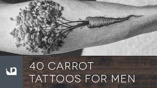 40 Carrot Tattoos For Men