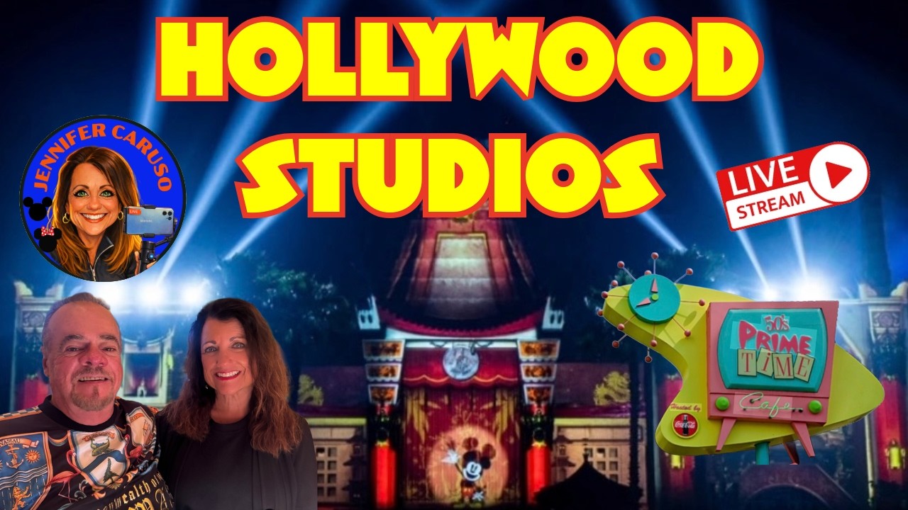🔴LIVE Hollywood Studios and 50's Prime Time Dining Walt Disney World 8/11/2026
