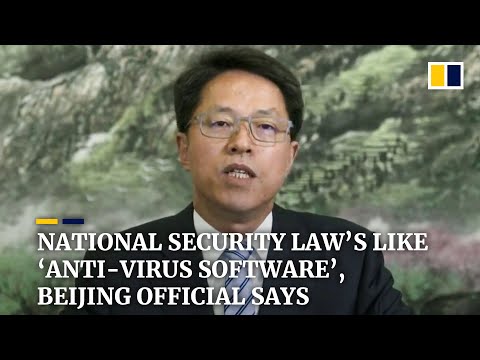 Hong Kong’s national security law is like ‘anti-virus software’, top Beijing official says