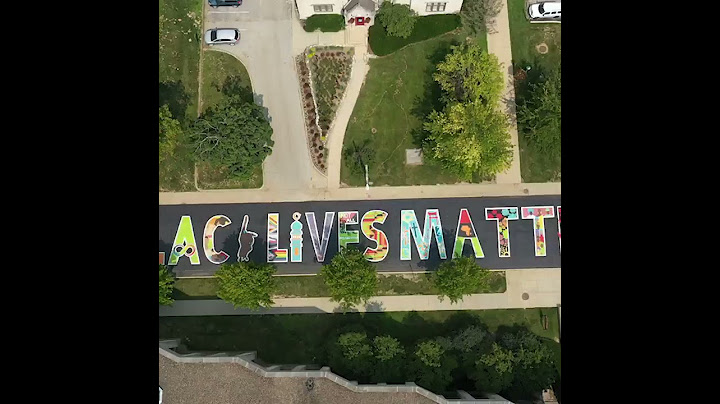 Black Lives Matter Mural at Indiana University