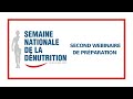 Deuxime webinaire de prparation de la semaine nationale de la dnutrition 2022  8 septembre 2022