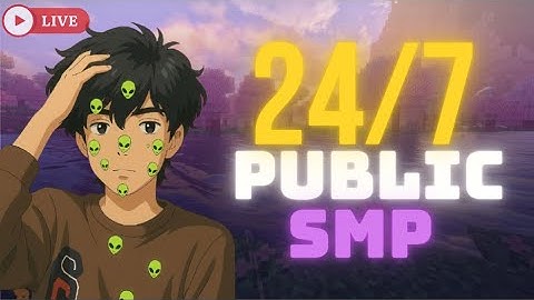 🔴24/7 Joinable Minecraft Server SMP (PUBLIC) | Java & Bedrock Survival Server