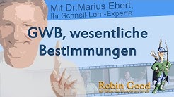 GWB (Gesetz gegen Wettbewerbsbeschränkungen), wesentliche Bestimmungen